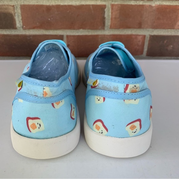 Cute To The Core Toast Print Lace Up Sneakers Women’s US 10 M - Picture 5 of 9